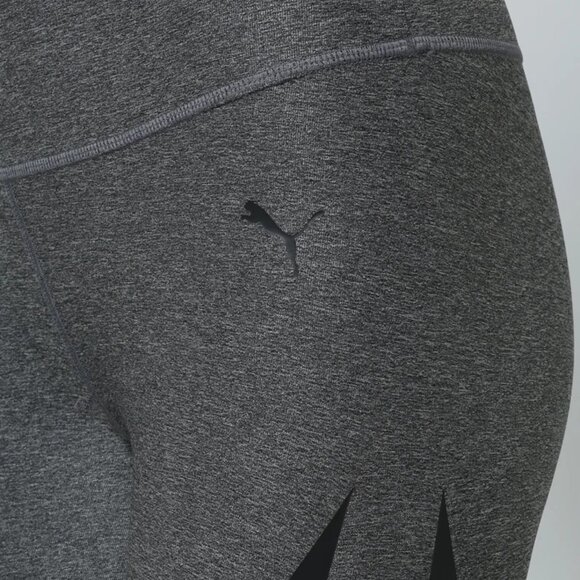 PUMA Heathered Gray PWRSHAPE 3/4 Capri Training Leggings – Women’s Medium (EUC) - Picture 11 of 14